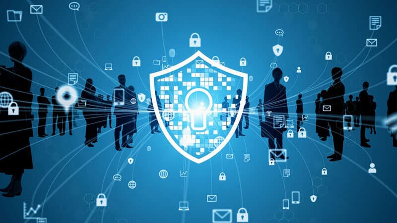 Professional assessing AI governance and readiness on a digital interface