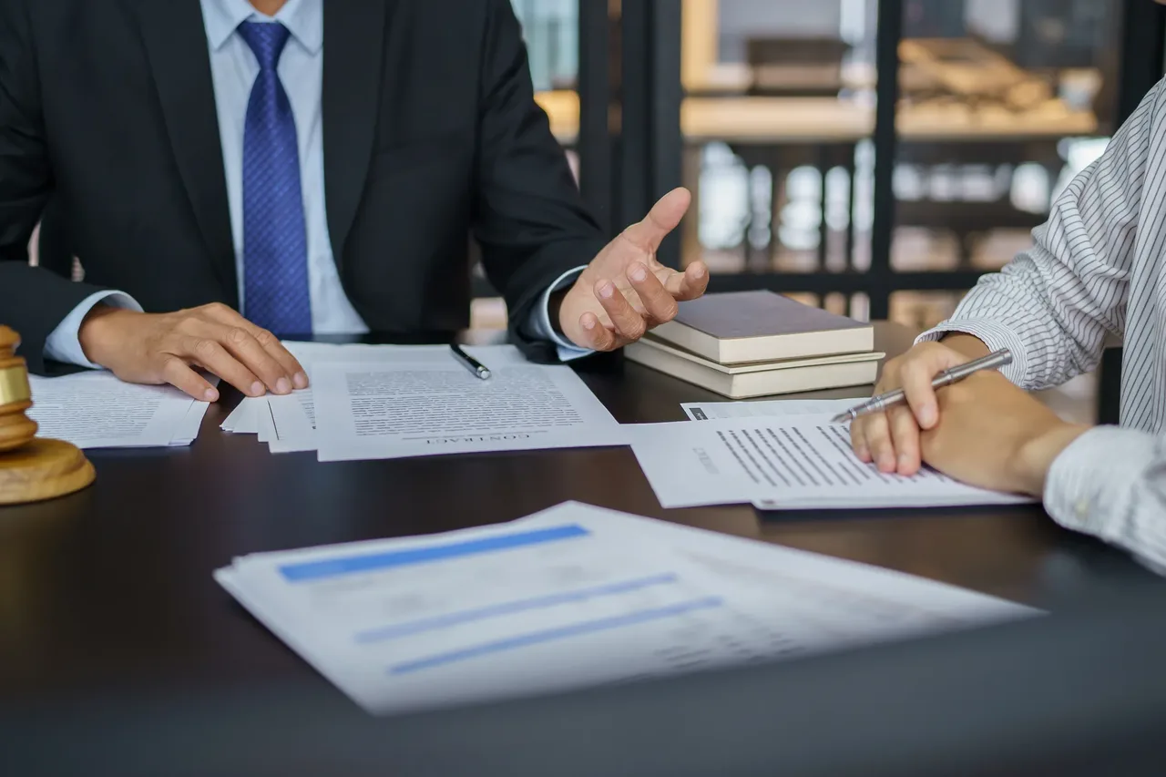 Lawyer advising a client on privacy law and compliance matters