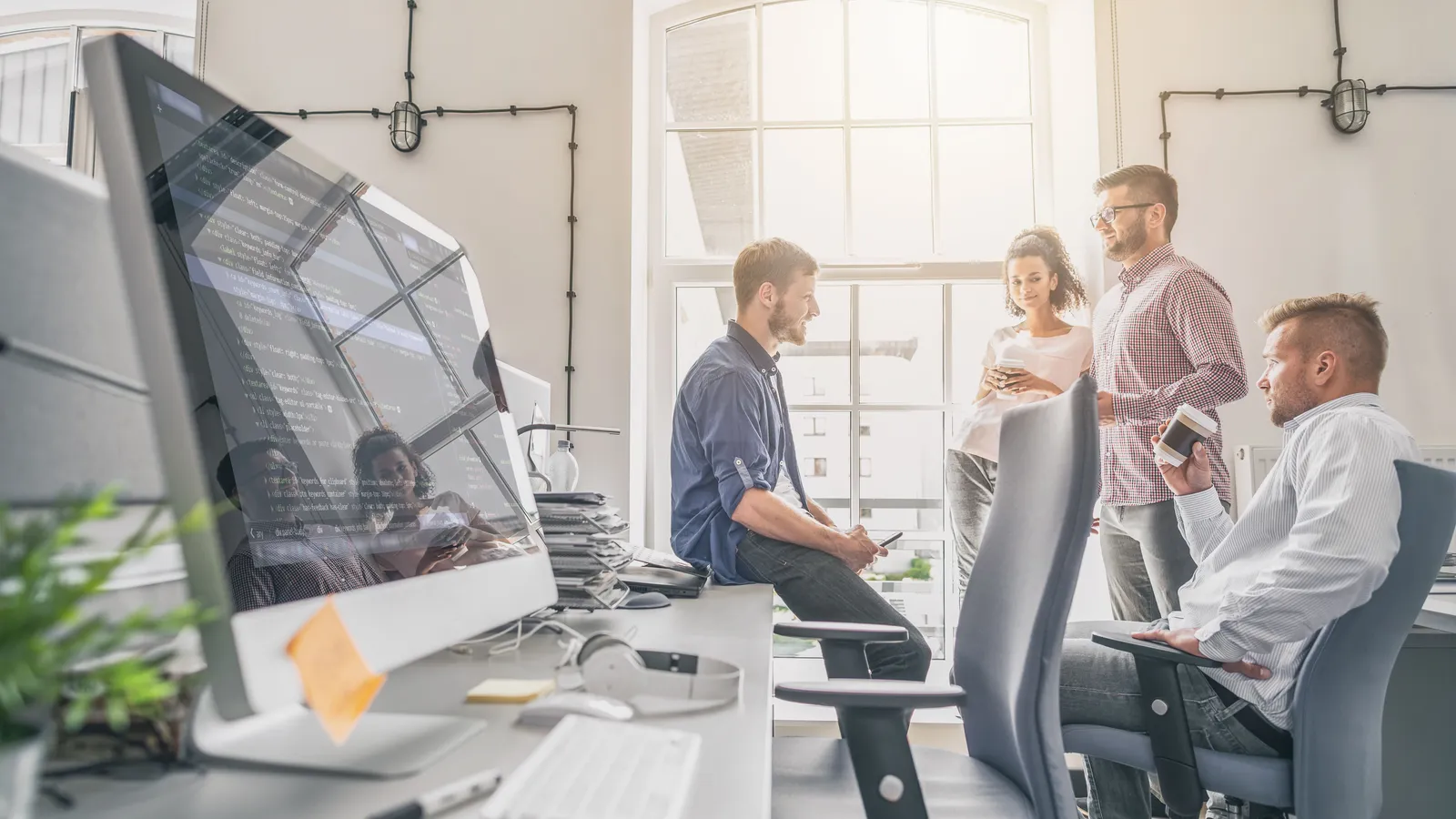 An outsourced security team collaborating