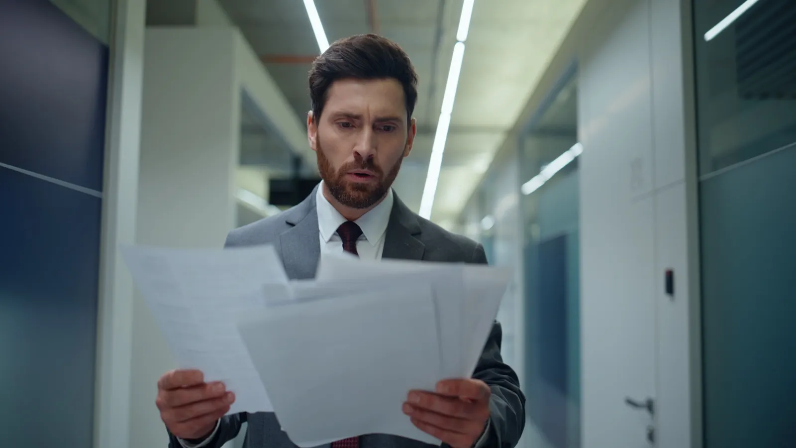 A compliance officer reviewing breach-notification records