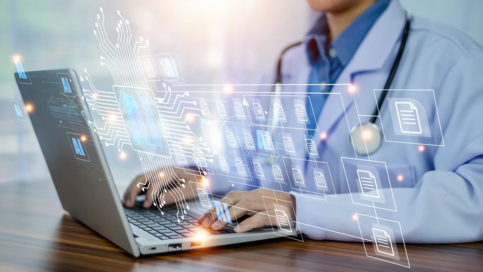 Healthcare technology and data security in a hospital setting