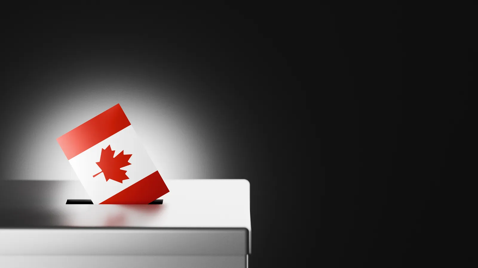The Canadian flag with legal documents
