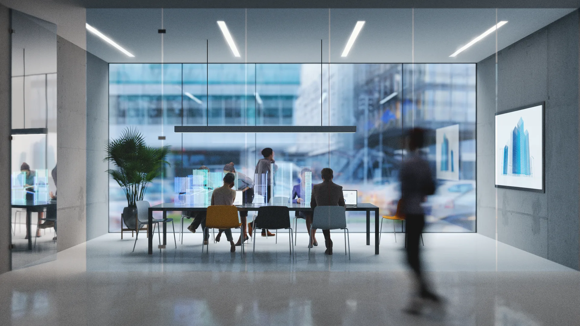Photograph: Futuristic office